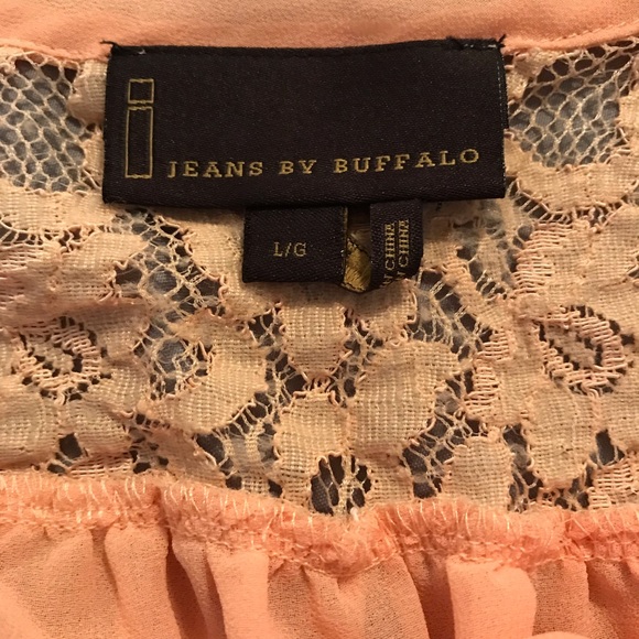 Jeans By Buffalo Lace Sleeveless Blouse-Large - Picture 6 of 8